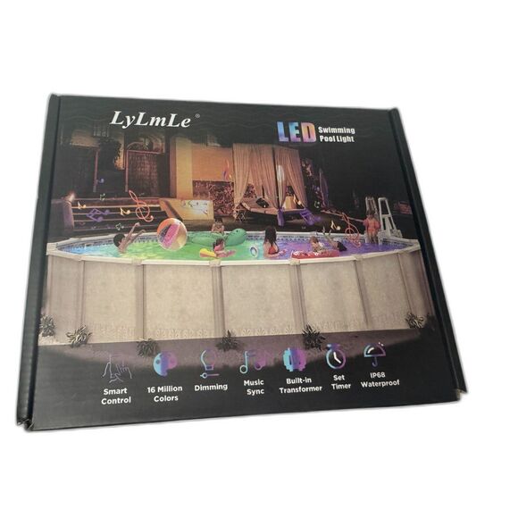 LyLmLe LED Crab Shaped Swimming Pool Lights NIB Music Sync IP68 Waterproof - Picture 1 of 4
